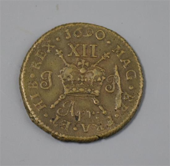 A James II Irish Gun Money Shilling